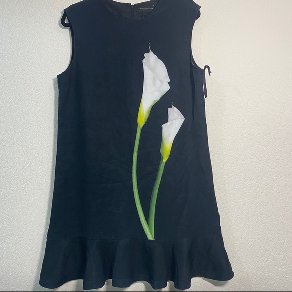 Victoria Beckham x Target Black Tulip Print Dress - Picture 1 of 3